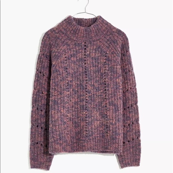 Madewell Purple Turtleneck Sweater - Picture 8 of 9